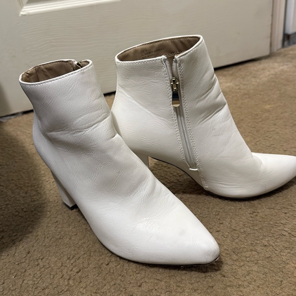 White booties